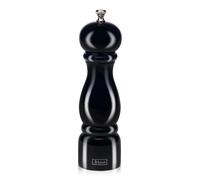 JHuxe Classic Wood Pepper Mill Grinder, 8 Inch Manual Black Salt Pepper Mill, Adjustable Coarseness Wooden Peppermill, Refillable Pepper Salt Grinder with Ceramic Rotor, Best Kitchen Tools, EE1