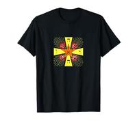 JHVH Rosicrucian lamen symbol - Rose Cross Pentagram symbol T-Shirt