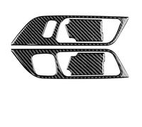 JHVVBFWF Carbon Fiber Car Door Inner Handle Door Bowl Cover Frame Sticker for Ford for Mustang 2015-2022 Accessories Interior Trim(Whole Set A)