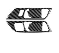 JHVVBFWF for Ford for Mustang 2015 2016 2017 2018 2019 2020 Carbon Fiber Car Door Inner Handle Door Bowl Cover Frame Sticker(Whole Set A)