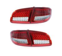 JHVVBFWF For Hyundai For Santa Fe 2006-2012 LED Car Rear Light Tail Lamp DRL Signal Brake Reverse Tail Lights Car Taillight(Red white)