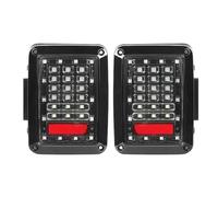 JHVVBFWF For Jeep For Wrangler JK 2007-2017 US/EU Version 1Pair Led Tail Lights Rear Brake Reverse Turn Signal Lights Car Taillight(Clear US Version)