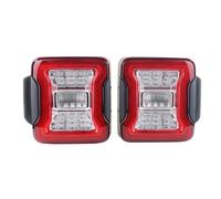 JHVVBFWF For Jeep For Wrangler JK 2007-2018 LED Tail Light Taillight Assembly Rear Lamps Brake Reverse Light Daytime Running Lights Car Taillight(USA Version Clear)