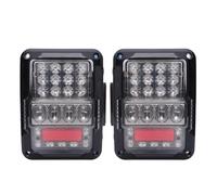 JHVVBFWF For Jeep For Wrangler JK JKU 2007-2017 Car Light Assembly LED Tail Lamp 30W Reverse Light Daytime Running Light Car Taillight(Type A,US)
