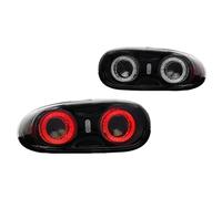JHVVBFWF For Mazda MX-5 MX5 NC2 NC3 2008-2015 Tail Lights Rear Fog Lamp Brake Reverse Lights Sequential Turn Signal LED Tail Lights Car Taillight(2pcs tail lights)