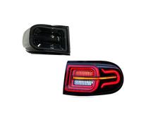JHVVBFWF For Toyota FJ For Cruiser 2007-2017 1 Pair Car Tail Light Assembly LED Dynamic Turn Signal Tail Lamps Reverse Tailights Car Taillight(White)