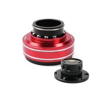 JHVVBFWF Wheel Hub Adapter 6 Hole Racing Game Steering Wheel Quick Release Hub Adapter 70mm For MOZA Simagic M10 A/Mini Euro Truck RS-QR040 (Red)