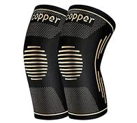 JHVW Copper Knee Brace for Women Men, 2 Pack Knee Braces for Knee Pain, Knee Support Compression Sleeve for Meniscus Tear, ACL & Arthritis Pain Relief