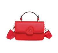 JHVYF Women Crossbody Shoulder Handbag Cute Cross-body Messenger Purse Satchel Casual Bag Evening Clutch Heart shaped bag, 3#red