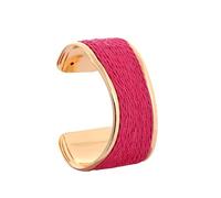 JHWZAIY Raffia Colorful Chunky Cuff Bracelet For Women Statement Irregular Wave Vacation Tropical Beachy Spring Summer Wide Open Bangle Handmade Boho Costume Jewelry Accessories, One Size, Raffia, no