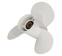 JHXHFJXZ 11 1/8 × 13-G Marine Propeller Suitable For Outboard Engine T25 30hp 40hp 55hp 60hp Replacement 663-45945-02-EL, 13 Spline Tooth Fit Your Boat Well