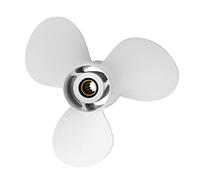 JHXHFJXZ 11 3/8 X 12-G 3 Blades Boat Outboard e Propeller For 40 48 50 55 60HP 13 Spline 90mm White Tooths Diameter Fit Your Boat Well