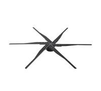 JHXHFJXZ 115/85cm 3D Hologram Projector Fan, Wifi Display Advertising Logo Light, Led Holographic Lamp, Advertising Display Logo Projector Easy to Change Video(85cm)