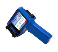 JHXHFJXZ 12.7mm Multi-languages Portable Handheld Inkjet Printer Text QR Code Batch Number Logo Image Date Printing Machine With Ink Wide Printing Material(Printer-1 black ink)