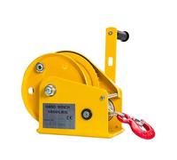 JHXHFJXZ 1200/1800/2600LB Two-way Self-locking Small Hand Windlass With Automatic Brake Manual Winch Tractor Winch, Hand Pulley Crank Precisely Control the Movement(1200LB,5M Cable)