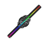 JHXHFJXZ 14 * 14CM Turning Around 3d Hologram Fan 2 Blades 360 Degree LED Holographic Advertising Projector With Mobile APP Easy to Change Video(Model A)