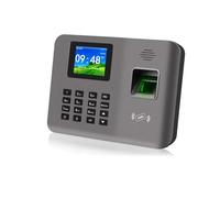 JHXHFJXZ 2.4inch Biometric Fingerprint Time Attendance Machine Card Employee Check-in/Check-out Device Software for Small Businesses