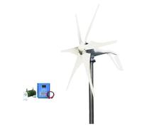 JHXHFJXZ 2000W Horizontal Turbine Wind Turbine Generator Kit, 12V/24V/48V Low Noise Vertical Axis Wind Turbine Generator With Controller for Home, Farm, RVs, Boats(Hybrid controller,12V_2000W)