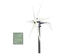JHXHFJXZ 2000W Horizontal Turbine Wind Turbine Generator Kit, 12V/24V/48V Low Noise Vertical Axis Wind Turbine Generator With Controller for Home, Farm, RVs, Boats(MPPT controller,48V_2000W)