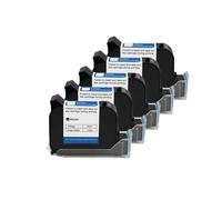 JHXHFJXZ 25.4mm Handheld Thermal Inkjet Printer Fast Dry Solvent Ink Cartridge Unencrypted Handheld Printer Black Ink Wide Printing Material(5PCS)