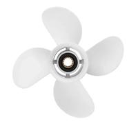 JHXHFJXZ 25-60HP Engine 4 Blade 13 Spline Tooth Boat Propeller For White Marine Outboard Propeller 10 3/8x13in RH Aluminum Alloy Fit Your Boat Well