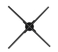 JHXHFJXZ 25.6in 65CM 576LED WIFI 3D Holographic Fan Projector, LED Fan Naked Eye Advertising Machine, Wall Mounted Advertising Machine Easy to Change Video