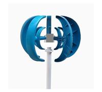 JHXHFJXZ 3000W 5000W 5KW Wind Turbine Windmill Generator Vertical 12V/24V/48V Low Noise Speed Start With Hybrid Controller for Home, Farm, RVs, Boats(Blue,24V_5KW)