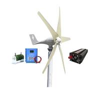 JHXHFJXZ 3000W Horizontal Turbine Generator Kit 12V/24V/48V Low Noise Wind Power Generator With Controller for Home, Farm, RVs, Boats(Model4,24V_3000W)