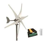 JHXHFJXZ 3000W Horizontal Wind Turbines Generator 12V/24V/48V Low Noise Wind Turbine 5 Blade Family With Controller for Home, Farm, RVs, Boats(Type2,12V_3KW)