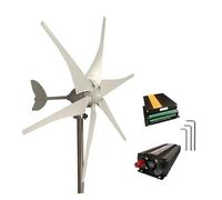 JHXHFJXZ 3000W Wind Turbine Kit Horizontal Turbine 12V/24V/48V Low Noise Wind Power Generator With MPPT Controller for Home, Farm, RVs, Boats(Model4,24V_3000W)