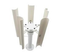 JHXHFJXZ 35W Vertical Axis Wind Turbine Model DIY 5 Blades Three Phase Permanent Magnet Brushless Generator Portable Low Speed Windmill for Physical Power Generation Experiment(Model 1)