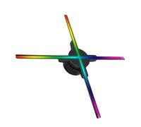 JHXHFJXZ 39.37in 100cm 3D Fan Hologram Projector 140beads HDMI Advertising Display Fan Light Imaging Player Easy to Change Video
