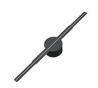 JHXHFJXZ 3D Fan With Cover 50cm 19.7in Wifi Led Sign Holographic Lamp Player Remote Control 3D Fan Hologram Projector Light Easy to Change Video(Only fan)