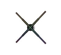 JHXHFJXZ 3D Hologram Fan, Wifi Real-time Ultra HD 2512LED Lights Advertising Display Holographic Lights Player Projector For Store,Bar Easy to Change Video(65cm HD edition)