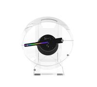 JHXHFJXZ 3D Hologram Projector Fan, Desktop Led Sign Holographic Lamp Player, Advertising Display Machine Remote Control Easy to Change Video