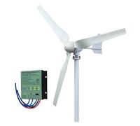 JHXHFJXZ 3KW 5KW Horizontal Wind Turbine Generators With Low Speed And Low Noise With Controller For Home Street Lighting for Home, Farm, RVs, Boats(3KW Hybrid Control,24V)