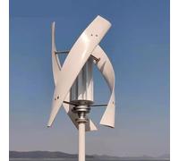JHXHFJXZ 3KW 5KW Vertical Axis Wind Turbine Household Wind Turbine Generator Kit Low Speed Low Noise With 3 Blades for Home, Farm, RVs, Boats(5KW Hybrid Control,48V)