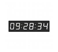 JHXHFJXZ 4-Inch Digital LED Countdown Timer 6-Digit Electronic Clock With Alarm & Remote Control Easy Control(Black)