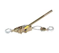 JHXHFJXZ 4 Ton Hand Puller Ratchet Wire Rope Cable Puller Cable Tightener Pulling Cable 2 Hook Precisely Control the Movement