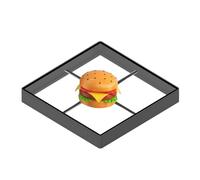 JHXHFJXZ 45CM/17.7in 3D Hologram Projector Fan Anti Touch Square Protective Cover Led Logo Holographic Lamp Advertising Display Machine Easy to Change Video