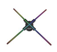 JHXHFJXZ 45cm To 100CM Holographic Projector 3d Hologram Fan LED Advertising Display For Bar, Shop, Halloween, Christmas Easy to Change Video(45cm)