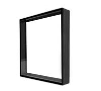 JHXHFJXZ 56cm Aluminum Alloy Anti-Touch Square Cover For 3D Holographic Projector 52cm Fan LED Light Protective Cover Safty Display Easy to Change Video