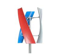 JHXHFJXZ 5KW 5000W 3000W 6KW Vertical Axis Windmill Turbine Generator 12V 24V 48V With Hybrid Charge High Voltage Boost Controller for Home, Farm, RVs, Boats(Red,24V_3000W)