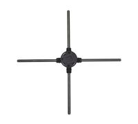 JHXHFJXZ 60cm/23.6IN 3D Hologram Fan Projector Quick Response 1600 X 720 Resolution 60cm Large Screen Display Holographic LED Fan for KTVs Easy to Change Video