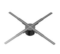 JHXHFJXZ 62CM/24.4in Wifi 3D Holographic Projection Fan Led Advertising Display Holographic Light Remote Control Player 3D Support Image Vide Easy to Change Video(P62 advertising light)