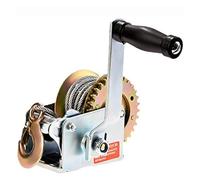 JHXHFJXZ 800lbs Capacity Heavy Duty Hand Winch Crank Boat Winch With 8M Steel Cable And Hook Manual Lifting Winches For Boat Trailer ATV Precisely Control the Movement(600Lbs)