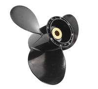 JHXHFJXZ 9 1/4 * 9 Outboard Propeller For 8 9.9 15 20 Hp Motor Aluminum Alloy Screw 3 Blade 10 Spline Marine Engine Part 9.25×9 Fit Your Boat Well
