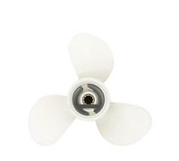 JHXHFJXZ 9 7/8 x 13 Marine Boat Outboard Propeller For 20-30HP 664-45949-02-EL Aluminum Alloy White 3 Blades 10 Spline Tooth Fit Your Boat Well