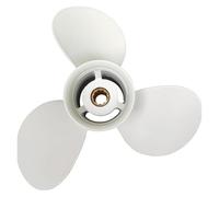 JHXHFJXZ 9 7/8x12-F Marine Motorcycle Aluminum Propeller Suitable For Outboard Engine 20hp 25hp 30hp, Replacing 664-45954-00-EL,10 Spline Teeth Fit Your Boat Well