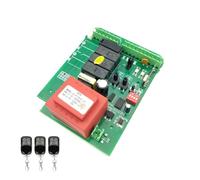 JHXHFJXZ AC Electric Sliding Gate Opener Control Board Automatic Sliding Gate Door Motor Engine Controller PCB Panel for Factories, Schools, Residences(With 3 remotes)